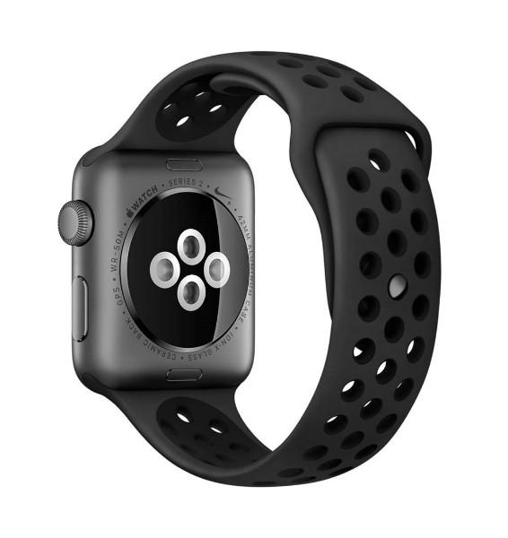 Apple Watch Nike 38mm Space Gray Aluminum Case with Anthracite/Black Nike Sport Band (MQ162)